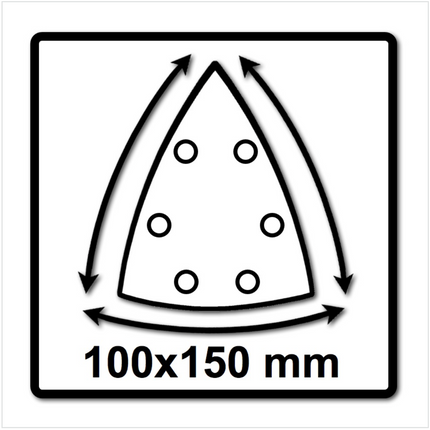 Festool Granat Net STF DELTA P80 NET/50 Abrasif maillé (203320)