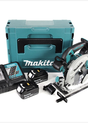 Makita DHS 680 RFJ Akku Handkreissäge 18 V 165 mm Brushless + 2x Akku 3,0 Ah + Ladegerät + Makpac - Toolbrothers