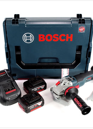 Bosch GWS 18 V-125 SC Professional Akku Winkelschleifer 125mm brushless in L-Boxx mit 2x GBA 5,0 Ah Akku und GAL 1880 CV Ladegerät - Toolbrothers