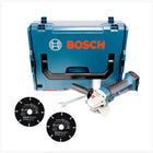 Bosch GWS 18-125 V-LI Akku Winkelschleifer 18V 125mm + 2x Carbide Multi Wheel Hartmetall Trennscheibe + L-Boxx - Toolbrothers