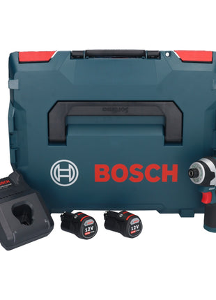 Bosch GDR 12V-105 Professional Akku Drehschlagschrauber 12 V 105 Nm 1/4" + 2x Akku 3,0 Ah + Ladegerät + L-Boxx - Toolbrothers