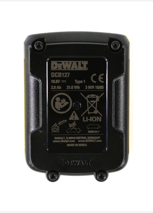 DeWalt DCB 127 10,8 V 2,0 Ah / 2000 mAh XR Li-Ion Einschub Akku - Toolbrothers