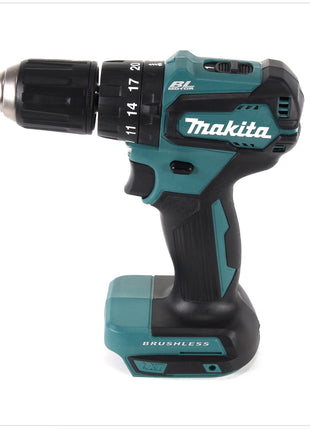 Makita DHP 483 RMJ 18 V Li-Ion Brushless Perceuse visseuse à percussion sans fil avec boîtier Makpac + 2x Batteries BL 1840 4,0 Ah + Chargeur DC18RC