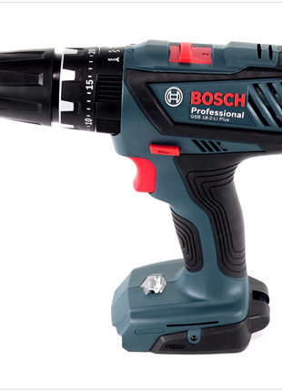 Bosch GSB 18-2-Li Plus Professional 18 V Akku Schlagbohrschrauber mit 2 x 1,5 Ah Akkus + Ladegerät im Koffer + Bosch 5 tlg. Steinbohrer Set Impact 4 - 10 mm - Toolbrothers