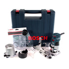 Bosch GKF 600 KIT Professional Kanten Fräse im Koffer mit Zubehör Set ( 060160A101 ) - Toolbrothers