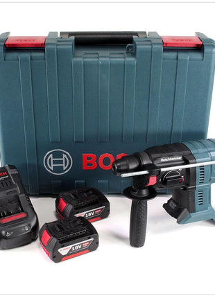 Bosch GBH 18V-20 Professional Akku Bohrhammer mit SDS-plus + 2 x 4 Ah Akku + Ladegerät in Transportbox - Toolbrothers