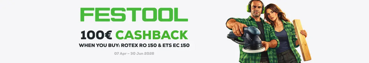 Festool Cashback Aktion: ROTEX RO 150 & ETS EC 150