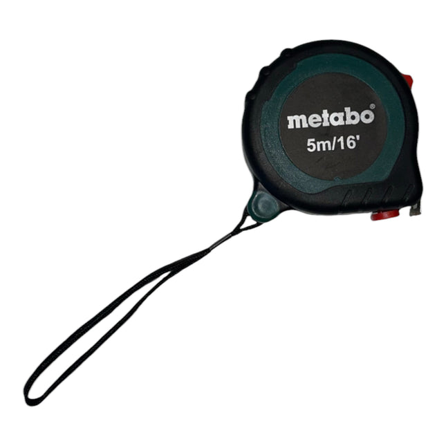 Metabo measuring tape 5.0 m / 16 ft ( 65705000 ) with belt hook and quick-stop function