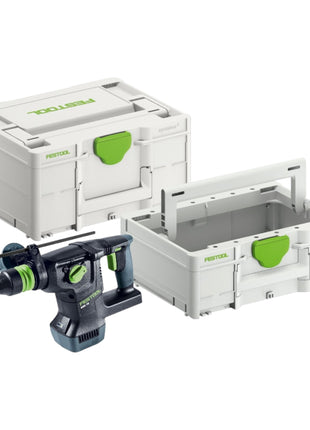 Martillo combinado a batería Festool KHC 18 EB-Basic 18 V 2,6 J SDS-Plus sin escobillas (577447) + Systainer + Systainer ToolBox SYS3 TB M 137