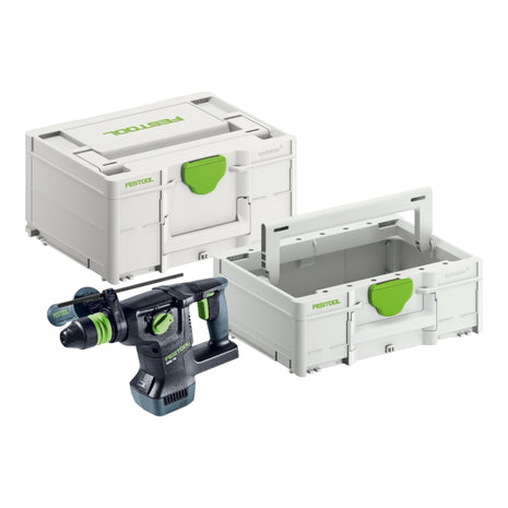 Festool KHC 18 EB-Basic Marteau combiné sans fil 18 V 2,6 J SDS-Plus Brushless ( 577447 ) + Systainer + Systainer ToolBox SYS3 TB M 137