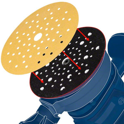 Papel de lija Bosch EXPERT C470 125 mm 8 agujeros G 120 50 piezas (2608900912) para lijadoras excéntricas