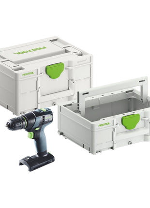 Festool TXS 18-Basic Taladro atornillador inalámbrico 18 V 40 Nm sin escobillas (576894) + Systainer (incl. Systainer ToolBox SYS3 TB M 137)