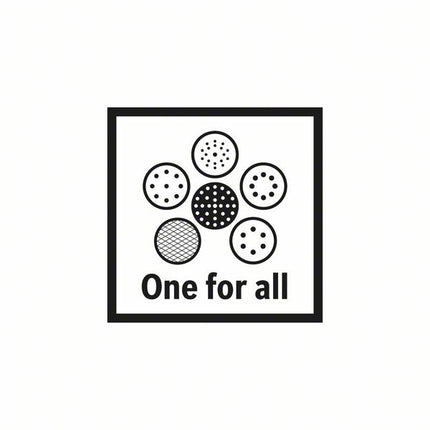 Bosch Expert Placa de soporte multiagujero dura 150 mm (2608900011) para lijadoras excéntricas