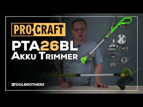 Recortadora a batería Procraft PTA-26BL 20 V 300 mm sin escobillas + 1 batería de 3,0 Ah + cargador