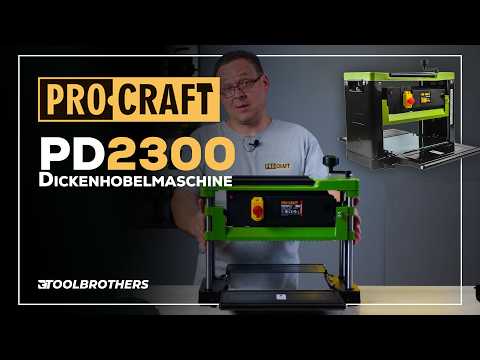 Cepilladora Procraft PD2300 2000 vatios 330 mm de ancho de cepillado 6 - 160 mm de altura de paso